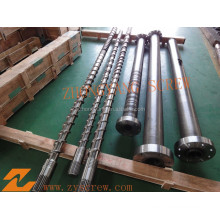 Single barrel and screw for extruder machine
